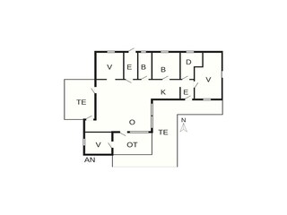 Casa de vacaciones Lønstrup Plano de planta 3
