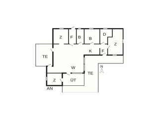 Ferienhaus Lønstrup Grundriss 23