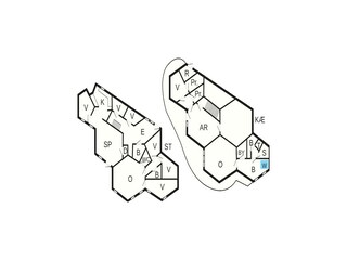 Vakantiehuis Købingsmark Grondplan 52