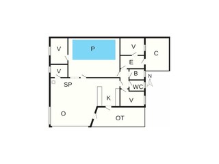 Casa de vacaciones Hou Plano de planta 4
