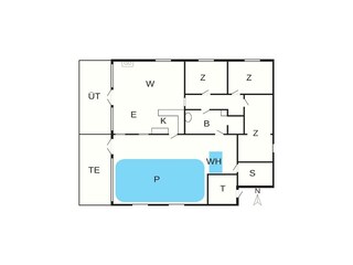 Ferienhaus Ebeltoft Grundriss 4