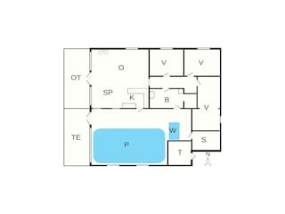 Casa de vacaciones Ebeltoft Plano de planta 5