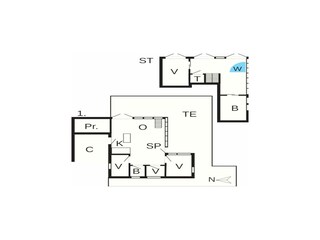 Ferienhaus Tranum Strand Grundriss 36