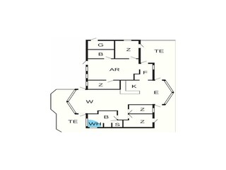 Vakantiehuis Løkken Grondplan 7