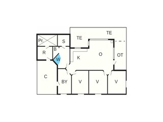 Casa de vacaciones Fjerritslev Plano de planta 41