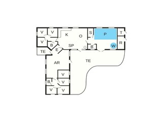 Vakantiehuis Ebeltoft Grondplan 27