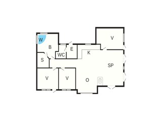 Vakantiehuis Broager Grondplan 21