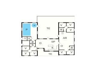 Vakantiehuis Snogebæk Grondplan 42