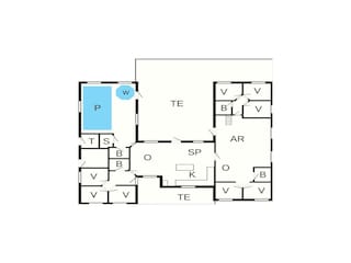 Vakantiehuis Snogebæk Grondplan 8