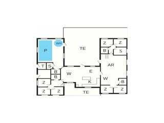 Vakantiehuis Snogebæk Grondplan 9