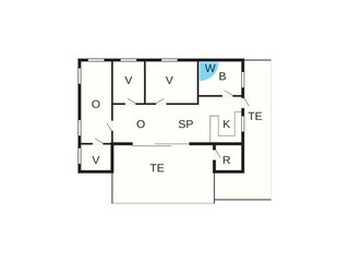 Casa per le vacanze Løkken Pianta del piano 39