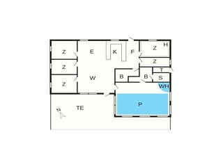 Vakantiehuis Ebeltoft Grondplan 50
