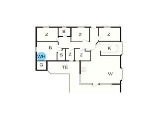 Vakantiehuis Høll Grondplan 3