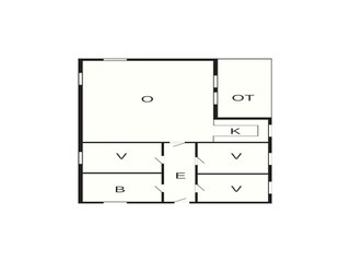 Vakantiehuis Marielyst Grondplan 32