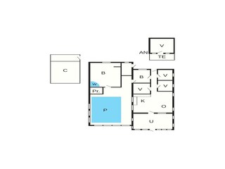 Casa per le vacanze Vejers Strand Pianta del piano 41