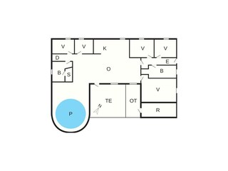 Vakantiehuis Juelsminde Grondplan 7
