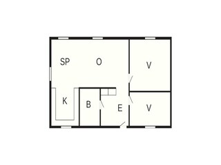 Vakantiehuis Floby Grondplan 23