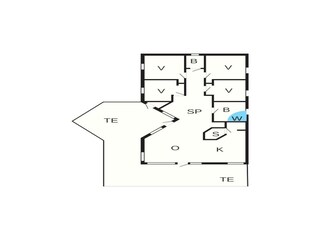 Casa de vacaciones Snogebæk Plano de planta 42