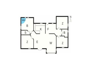 Vakantiehuis Hirtshals Grondplan 21