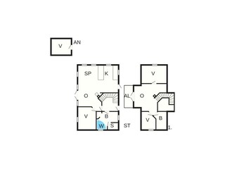 Casa de vacaciones Løkken Plano de planta 40