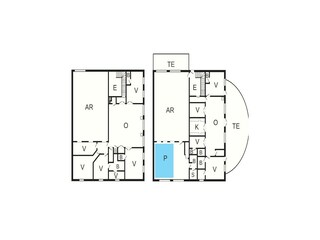 Vakantiehuis Kolding Grondplan 48