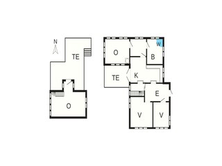 Vakantiehuis Ferring Grondplan 7