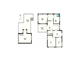 Vakantiehuis Ferring Grondplan 52