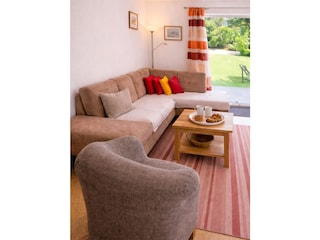 Sitzecke mit direktem Zugang zur Terrasse