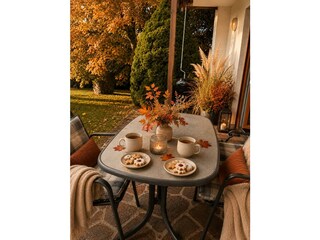 Terrasse in Herbststimmung