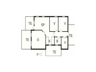 Vakantiehuis Lønstrup Grondplan 36
