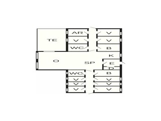 Vakantiehuis Ørding Grondplan 2