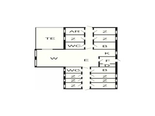 Vakantiehuis Ørding Grondplan 102