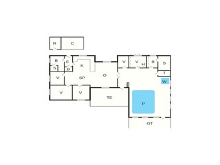 Vakantiehuis Rødhus Grondplan 3