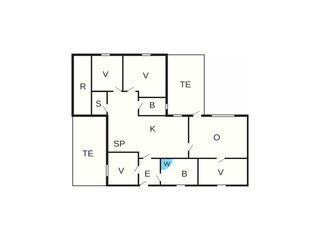 Casa de vacaciones Frøstrup Plano de planta 3