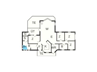 Vakantiehuis Udsholt Strand Grondplan 24