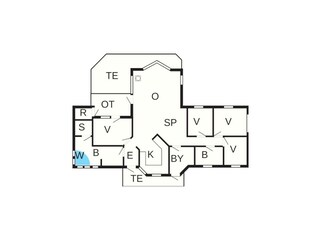 Casa de vacaciones Udsholt Strand Plano de planta 37