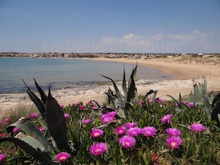 Beach dunes and sea from Marina di Modica