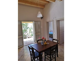 Living dining room holiday home La Perla di Sicilia