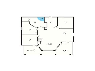 Vakantiehuis Fjand Grondplan 45