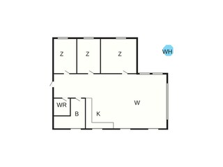 Vakantiehuis Kulhuse Grondplan 22