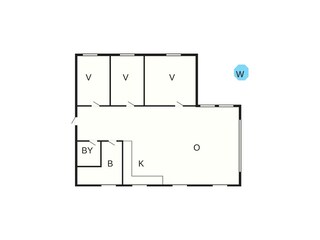 Vakantiehuis Kulhuse Grondplan 38