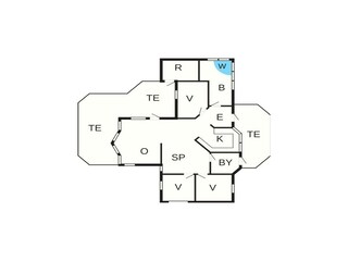 Vakantiehuis Oksbøl Grondplan 37