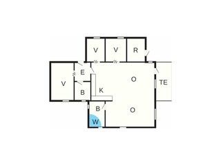 Casa de vacaciones Humlum Plano de planta 2