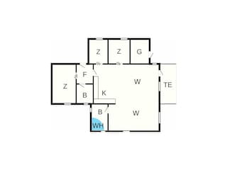 Vakantiehuis Humlum Grondplan 37