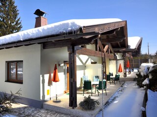 Lakeside Bungalow - in the winter - Karglhof Faakersee