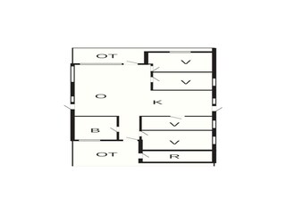 Vakantiehuis Fjellerup Strand Grondplan 56