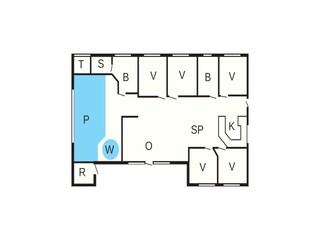 Vakantiehuis Købingsmark Grondplan 11