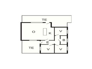 Casa de vacaciones Bønnerup Strand Plano de planta 47