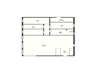 Vakantiehuis Hostrup Strand Grondplan 45