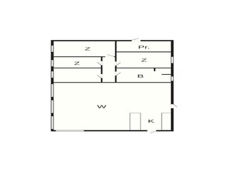 Vakantiehuis Hostrup Strand Grondplan 46